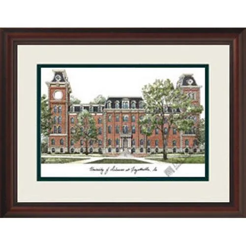 University of Arkansas Alumnus" Framed Lithograph"