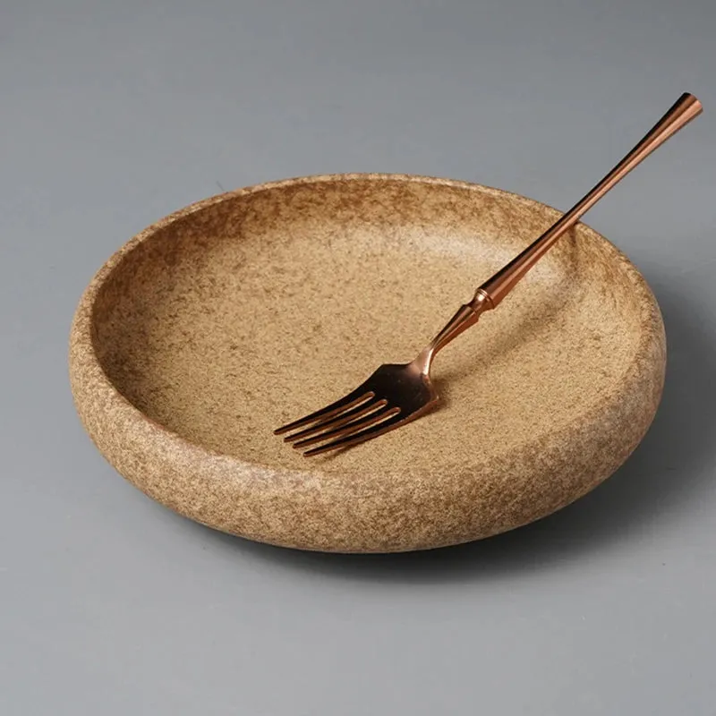 Vintage Kiln Ceramic Deep Plate
