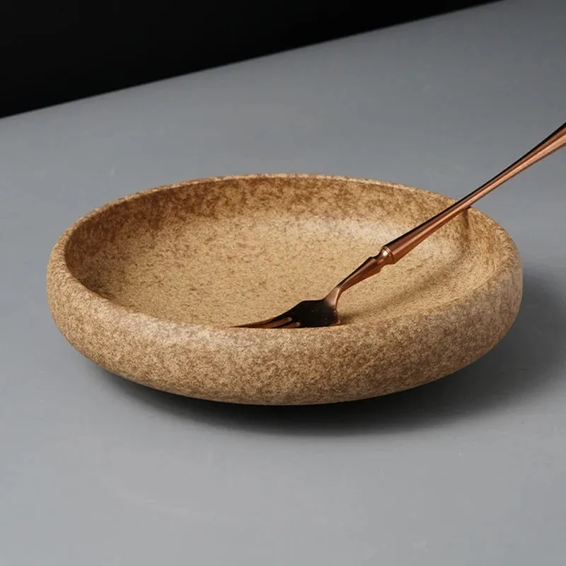 Vintage Kiln Ceramic Deep Plate