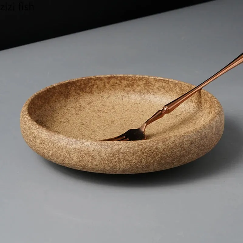 Vintage Kiln Ceramic Deep Plate