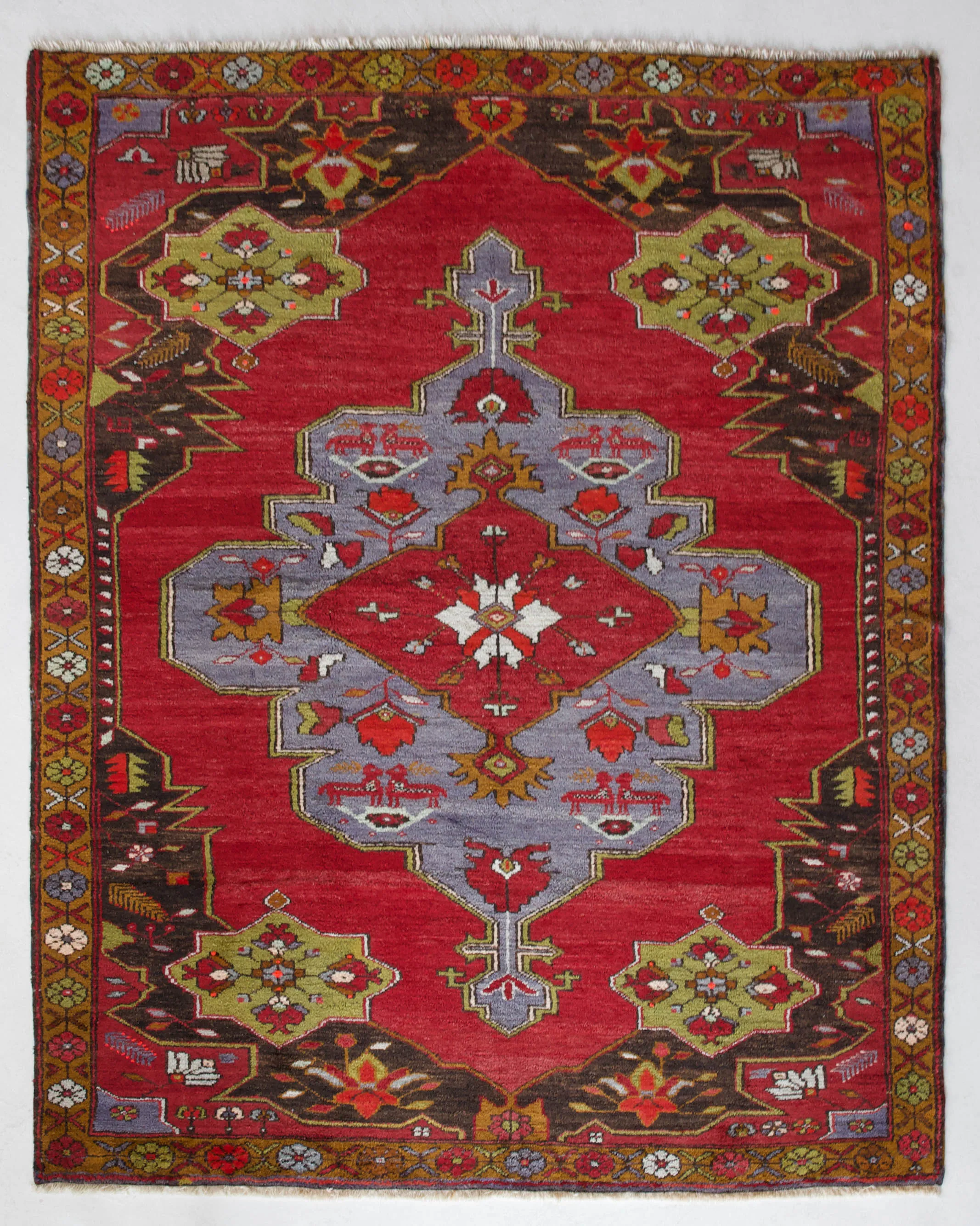Vintage Konya Karapinar Rug 5'7"x7'9"