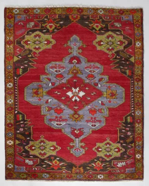 Vintage Konya Karapinar Rug 5'7"x7'9"