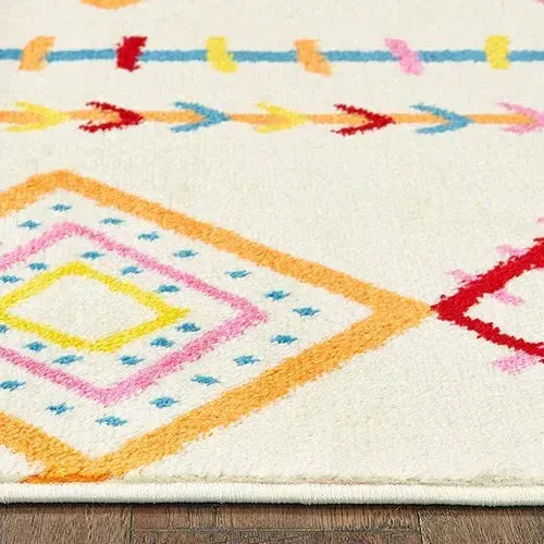 Whimsical LR81262 Cream Orange Rug