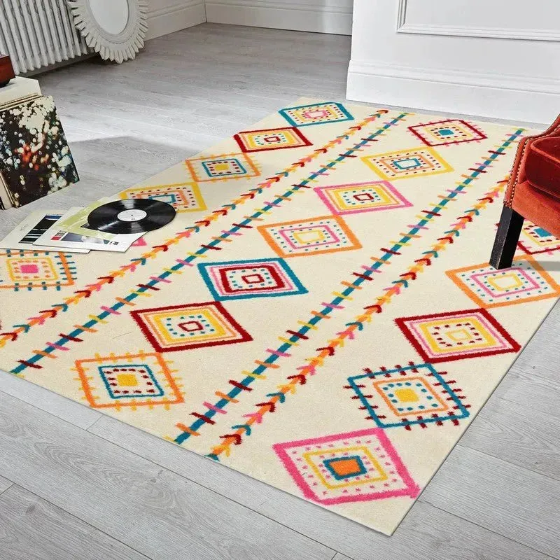 Whimsical LR81262 Cream Orange Rug