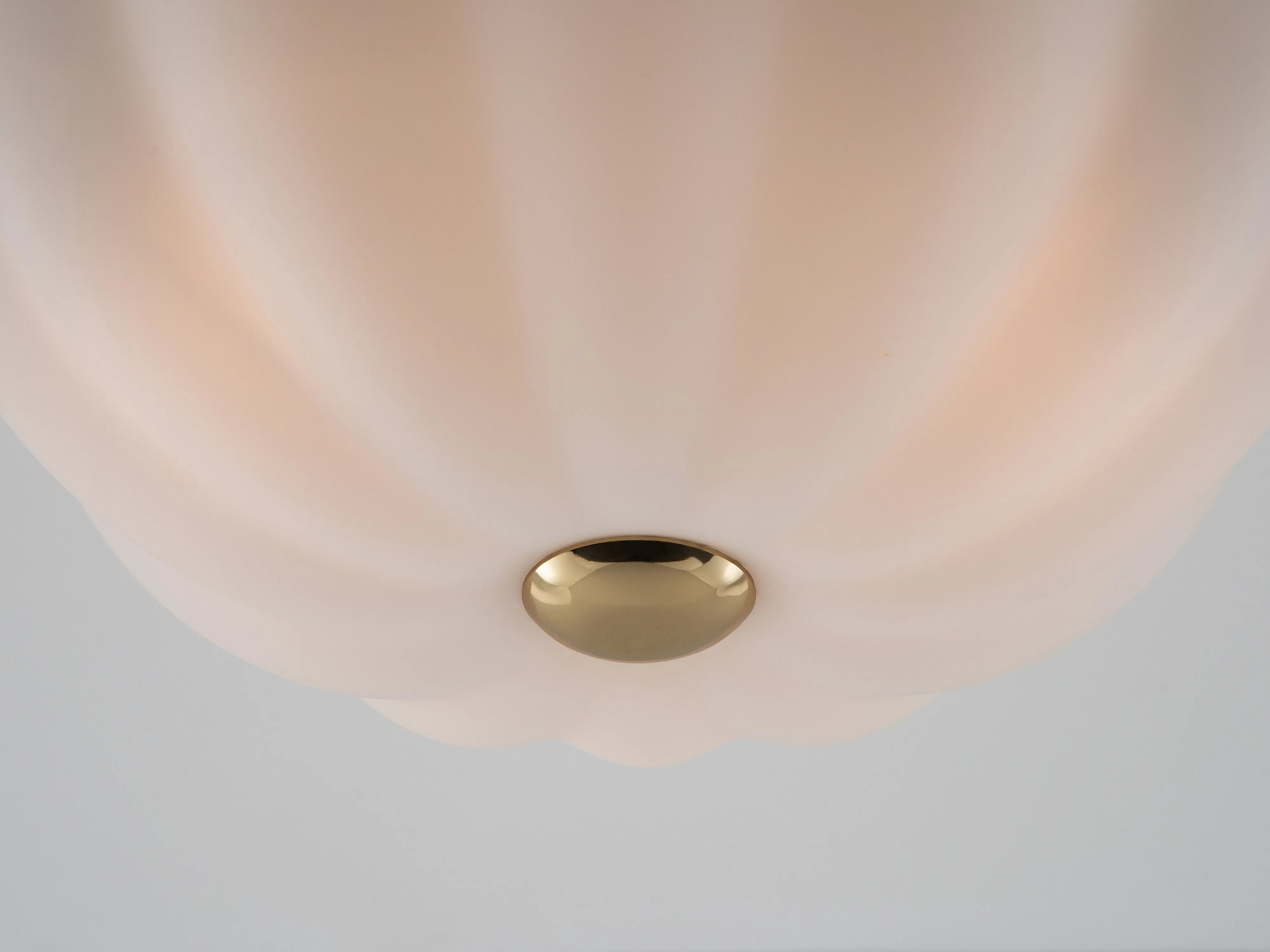 White flower flush ceiling light