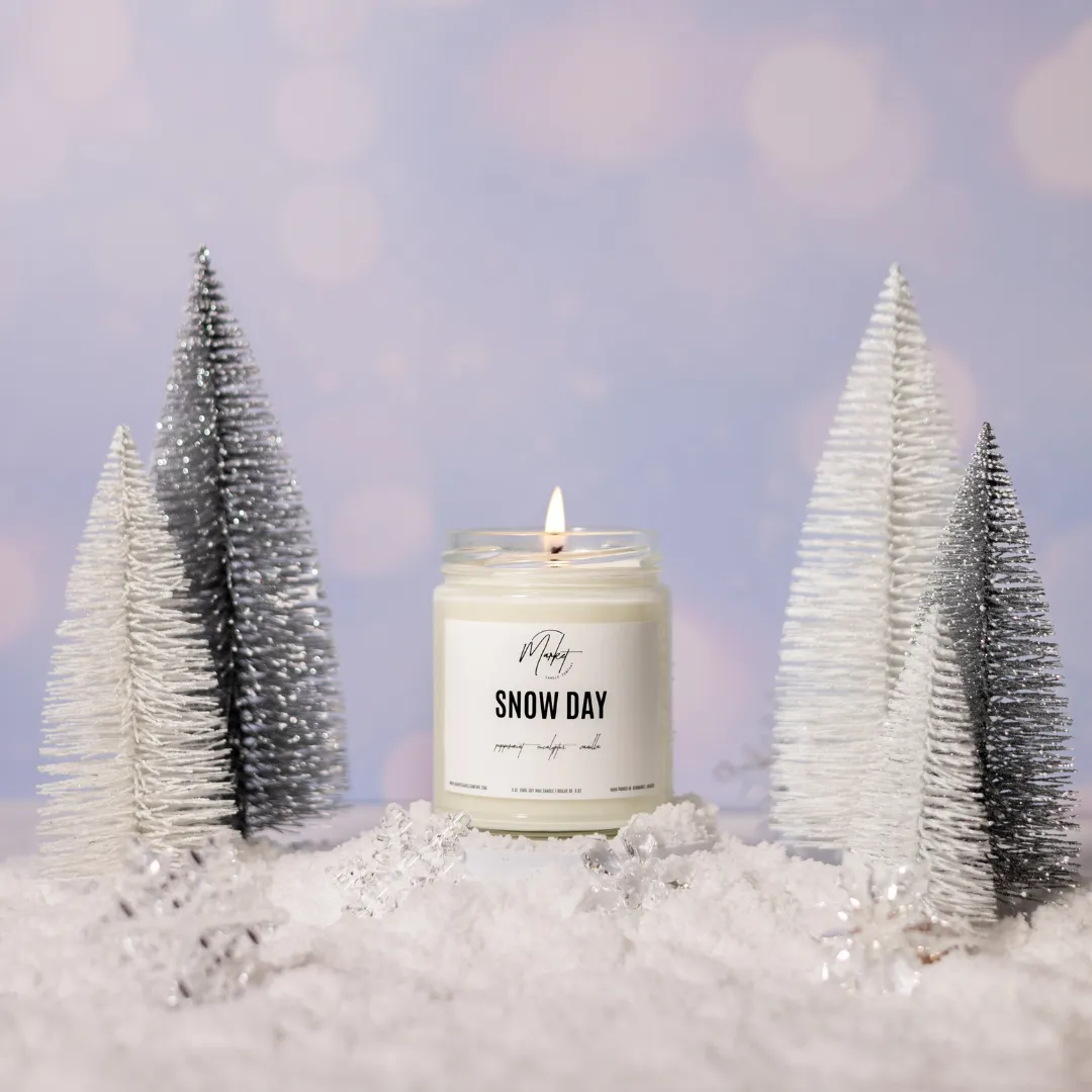 WINTER WHITE LABEL - SNOW DAY SOY CANDLE - WHOLESALE