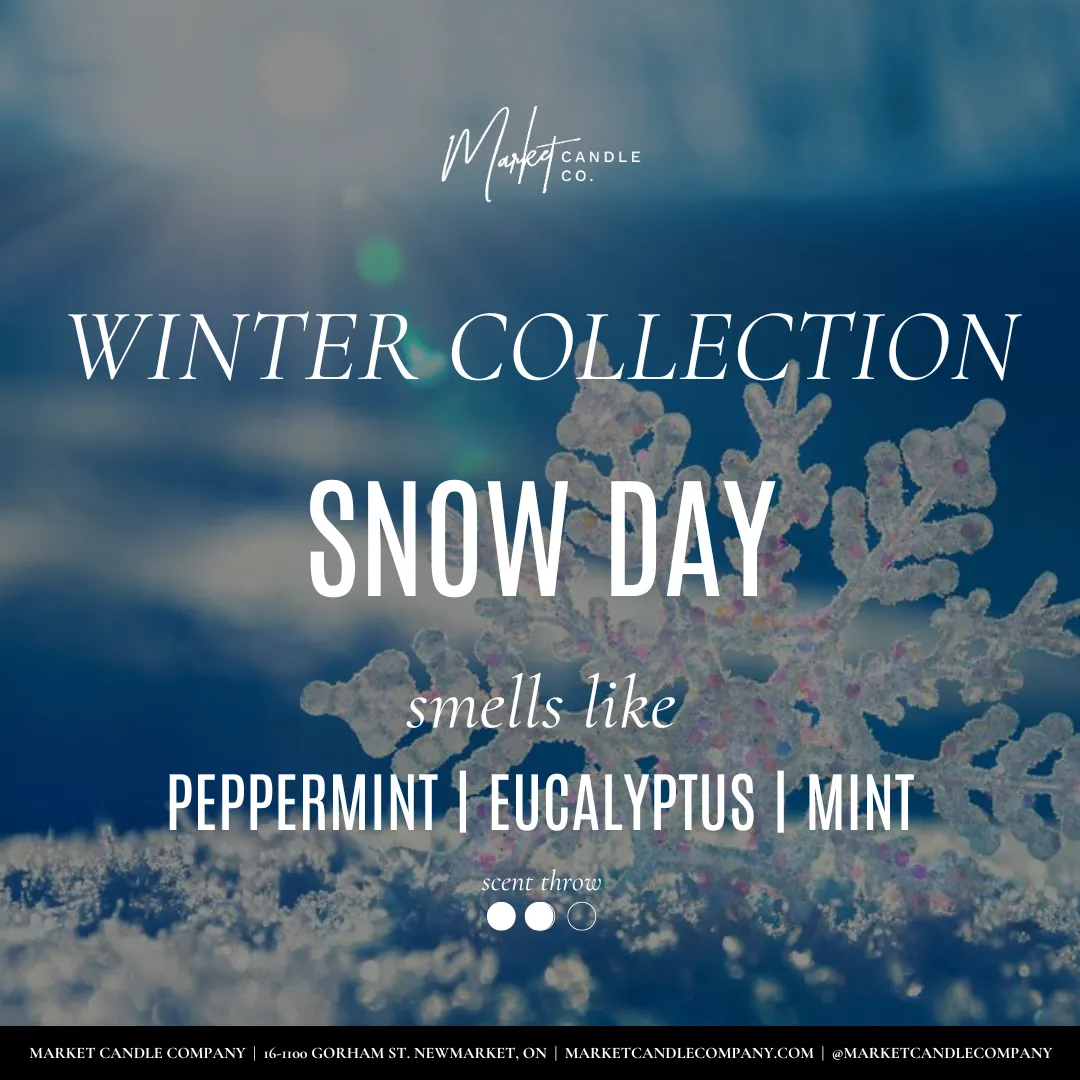 WINTER WHITE LABEL - SNOW DAY SOY CANDLE - WHOLESALE