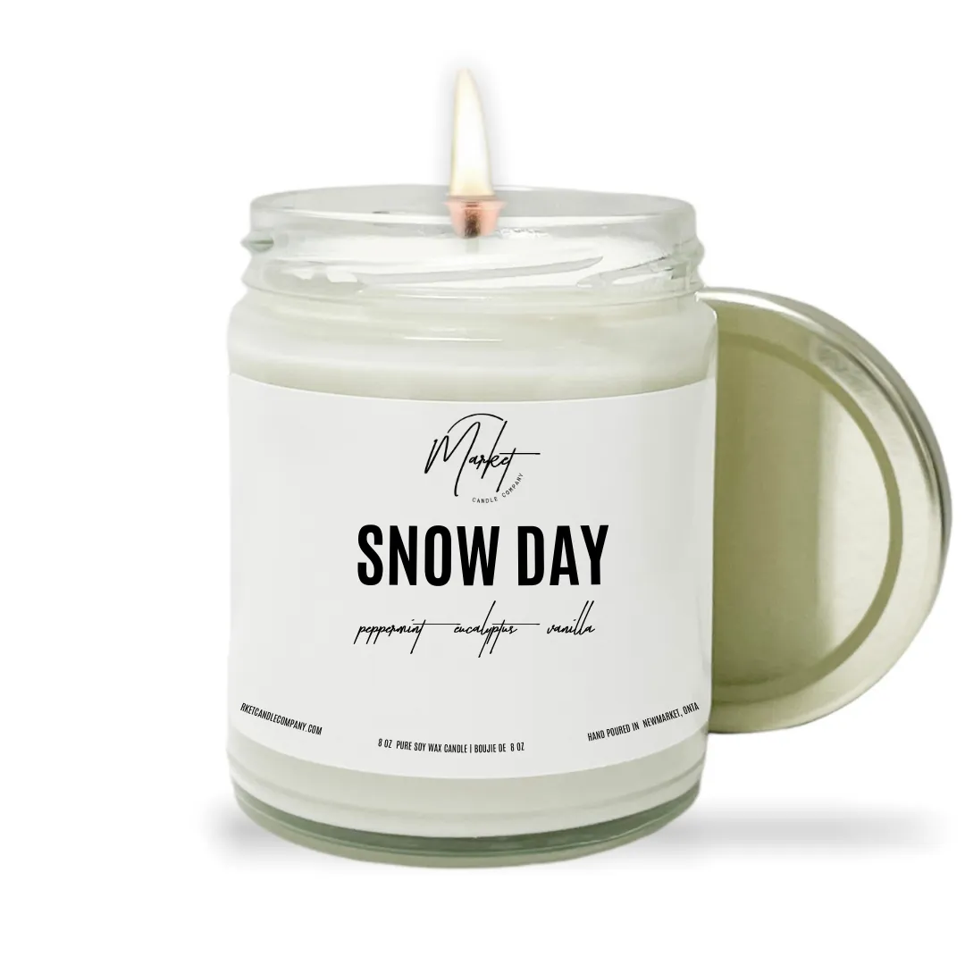 WINTER WHITE LABEL - SNOW DAY SOY CANDLE - WHOLESALE